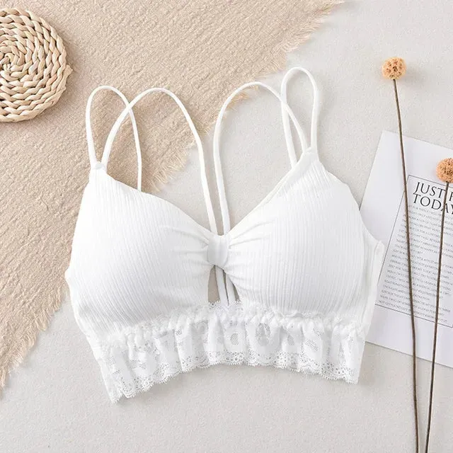 Lace Underwear Women's Letter Bra
