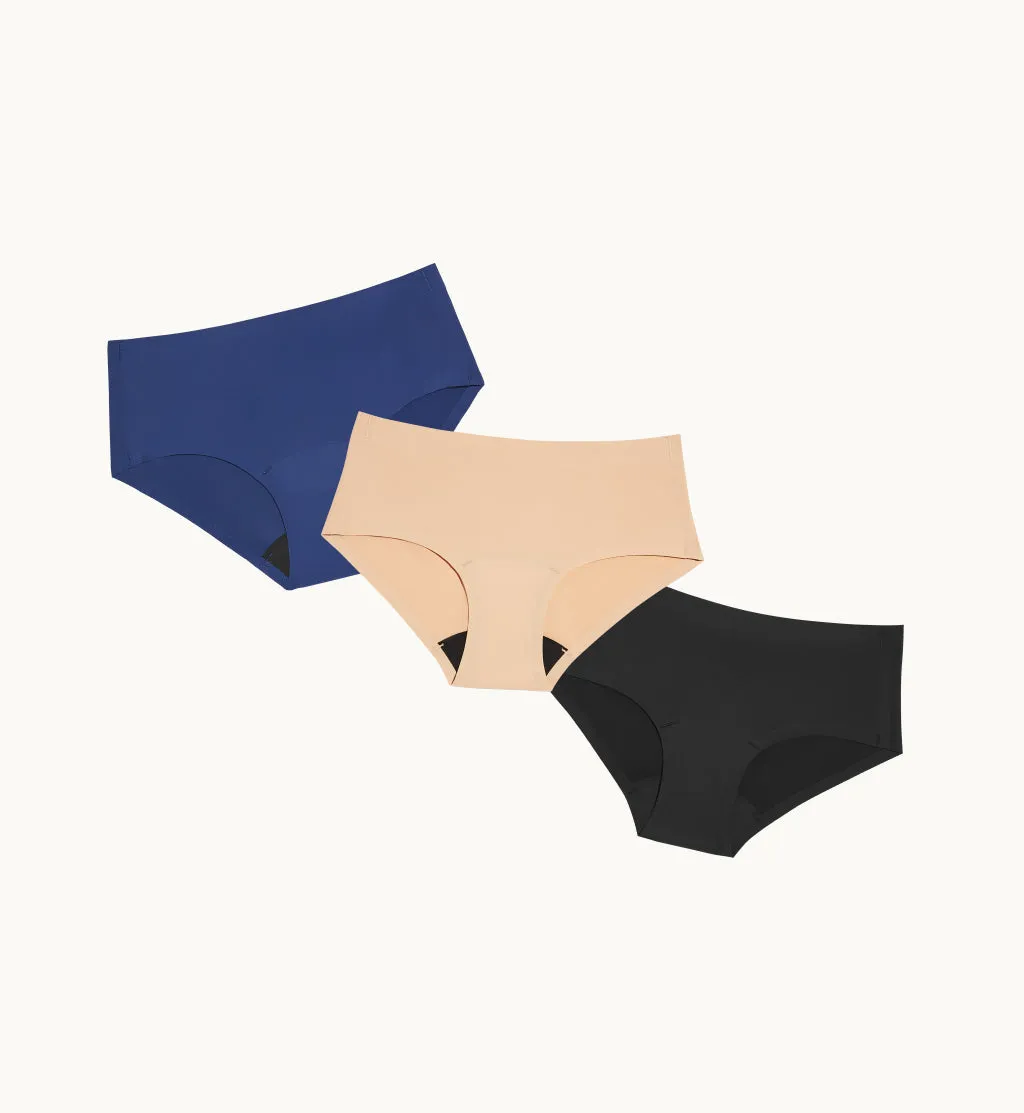 Light Leakproof No-Show Underwear Boyshort 3-Pack (4-Pack Item)