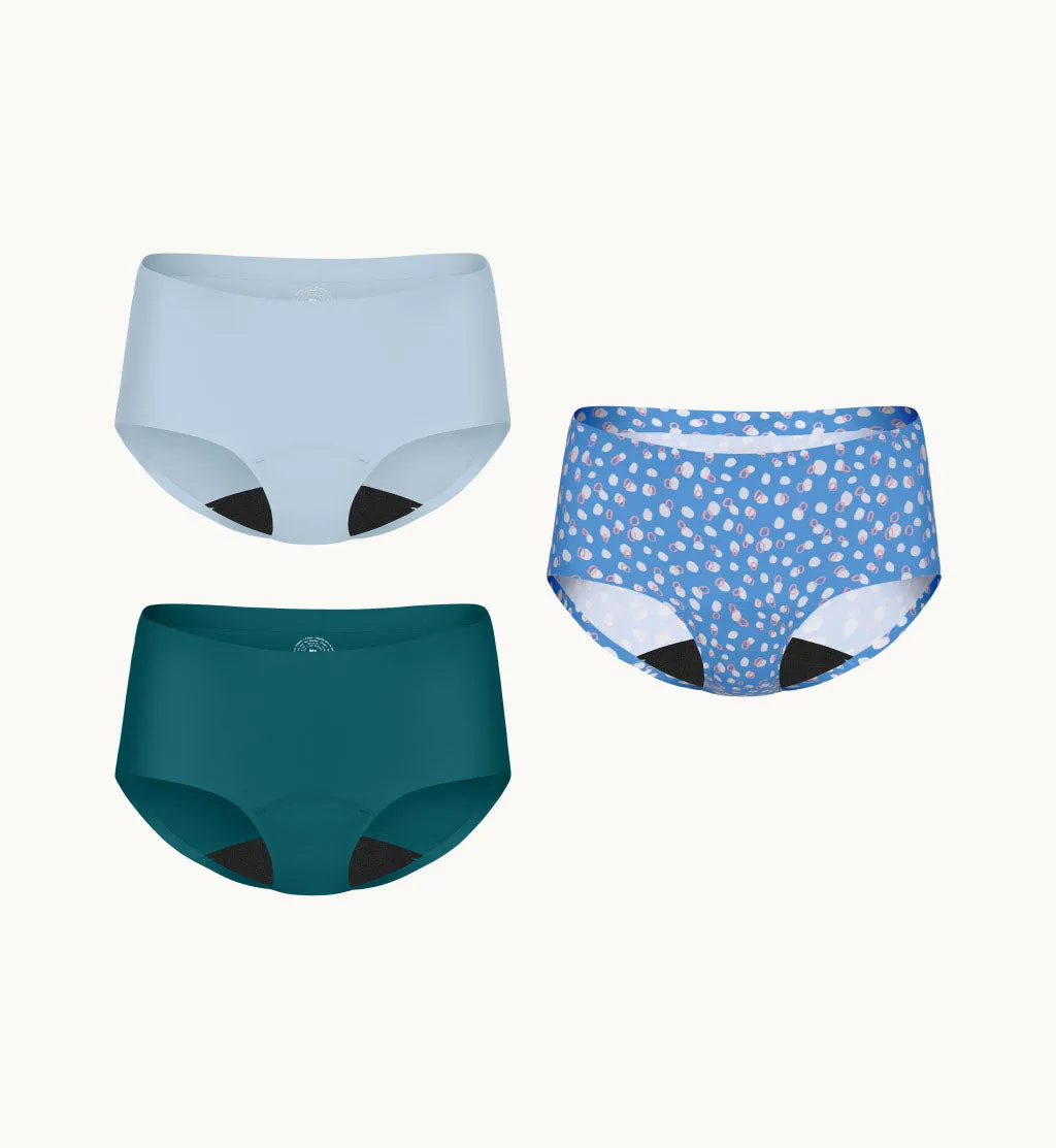 Light Leakproof No-Show Underwear Boyshort 3-Pack (4-Pack Item)