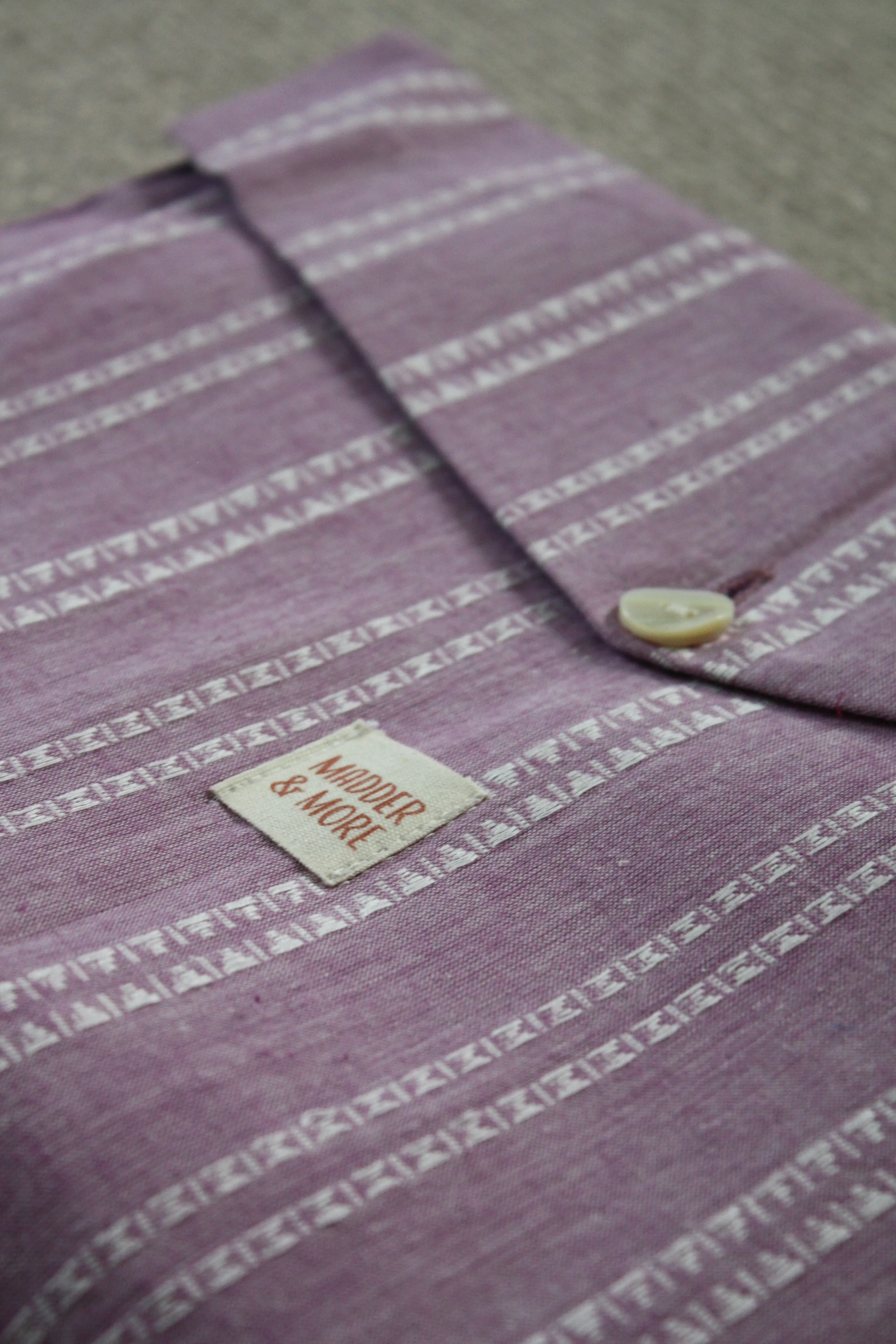 Lilac Handloom Long Pyjama Set