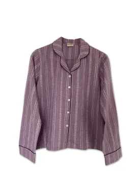 Lilac Handloom Long Pyjama Set