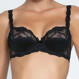 Lise Charmel 'Splendeur Soie' Black Silk Full Cup Bra
