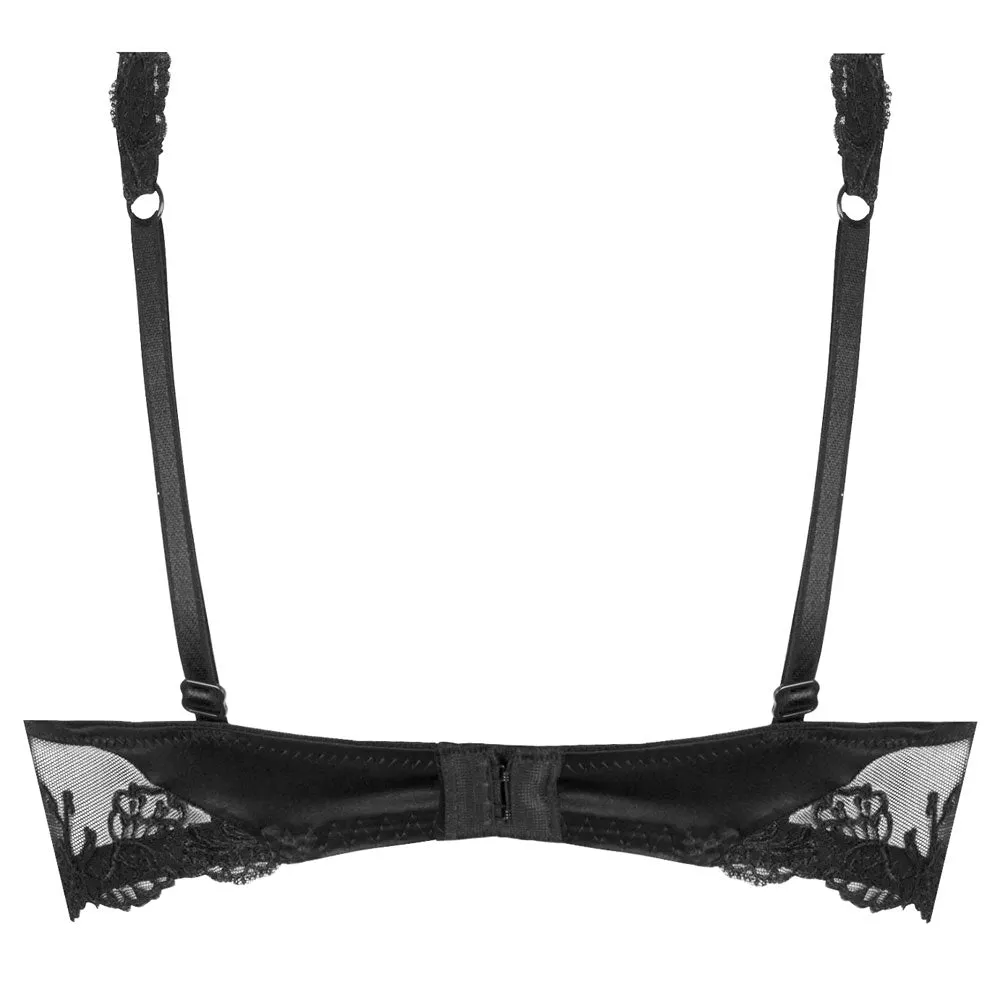 Lise Charmel 'Splendeur Soie' Black Silk Full Cup Bra