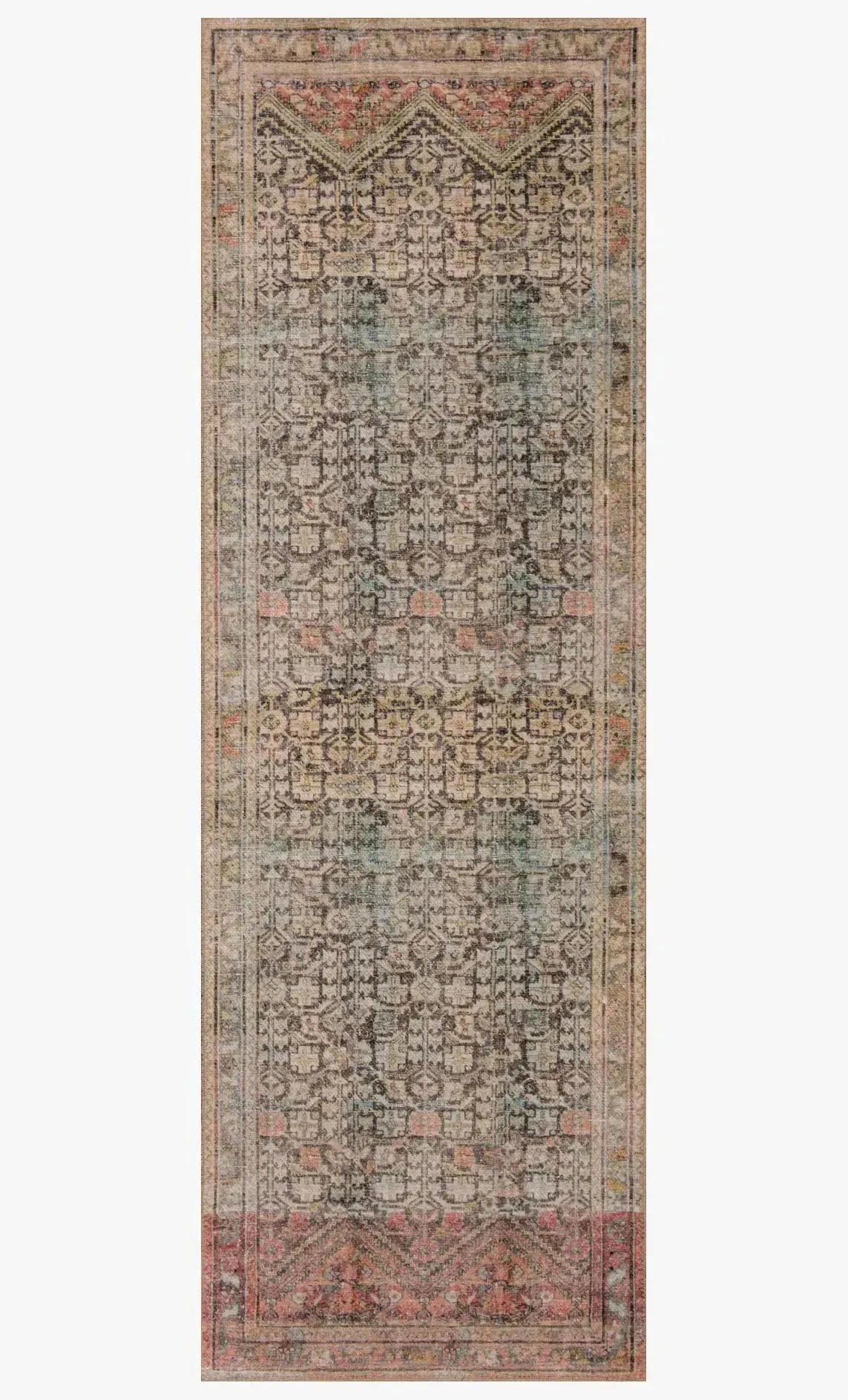 Loren LQ-17 Charcoal/Multi Rug