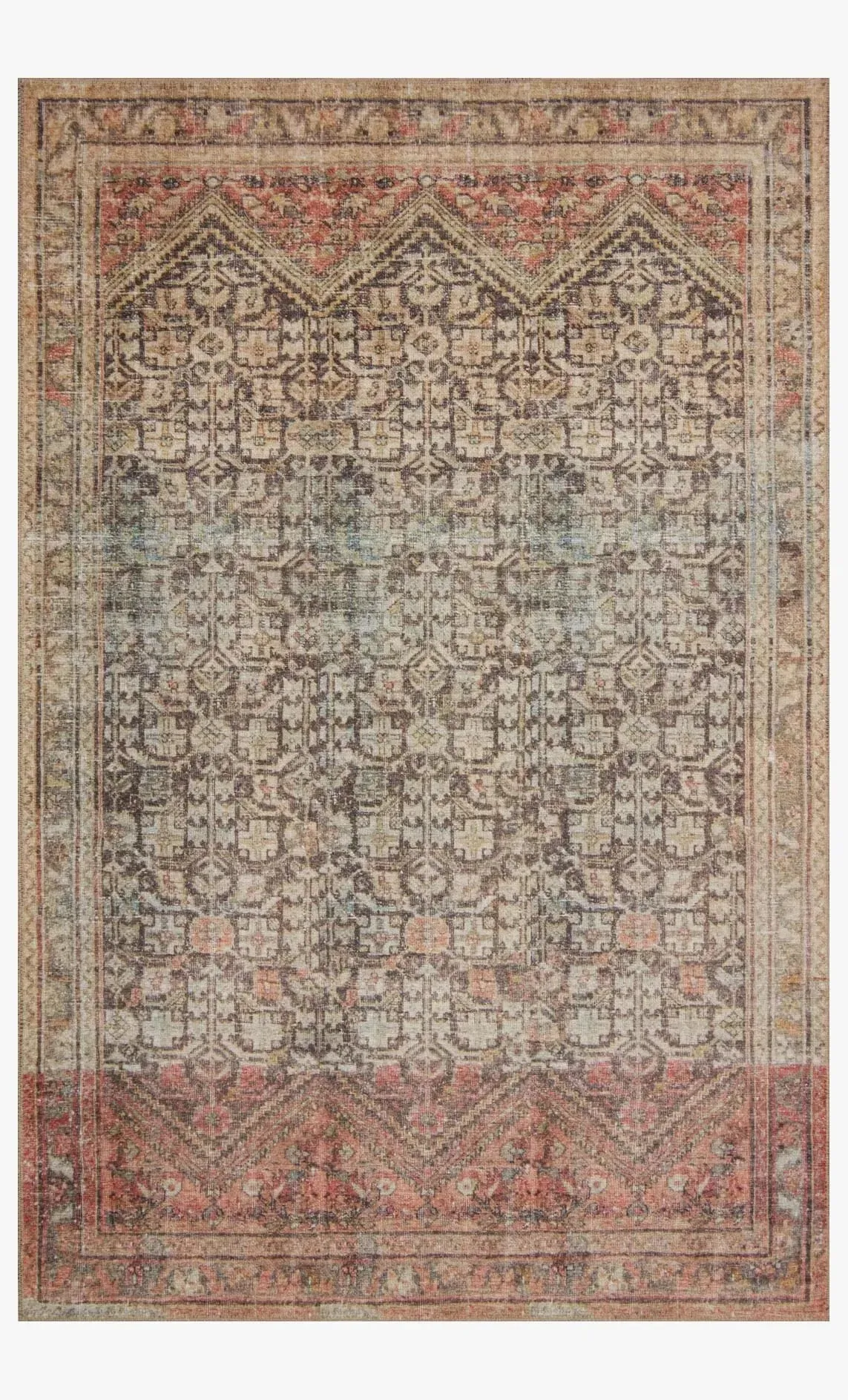Loren LQ-17 Charcoal/Multi Rug