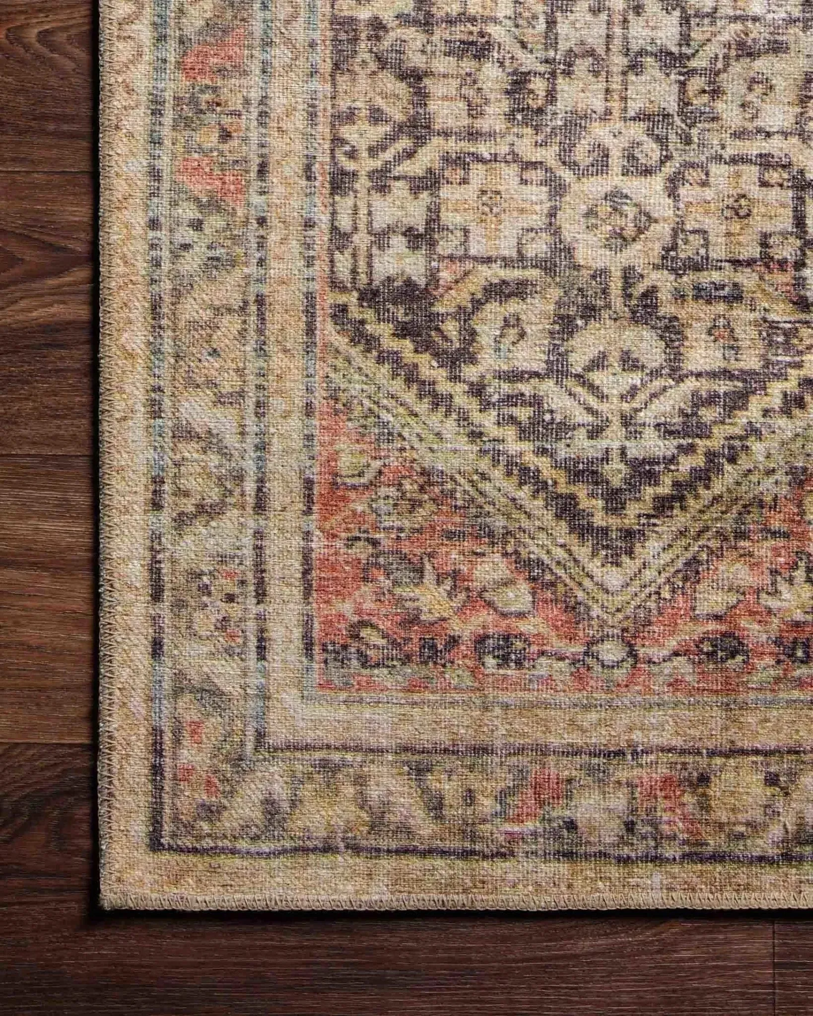 Loren LQ-17 Charcoal/Multi Rug