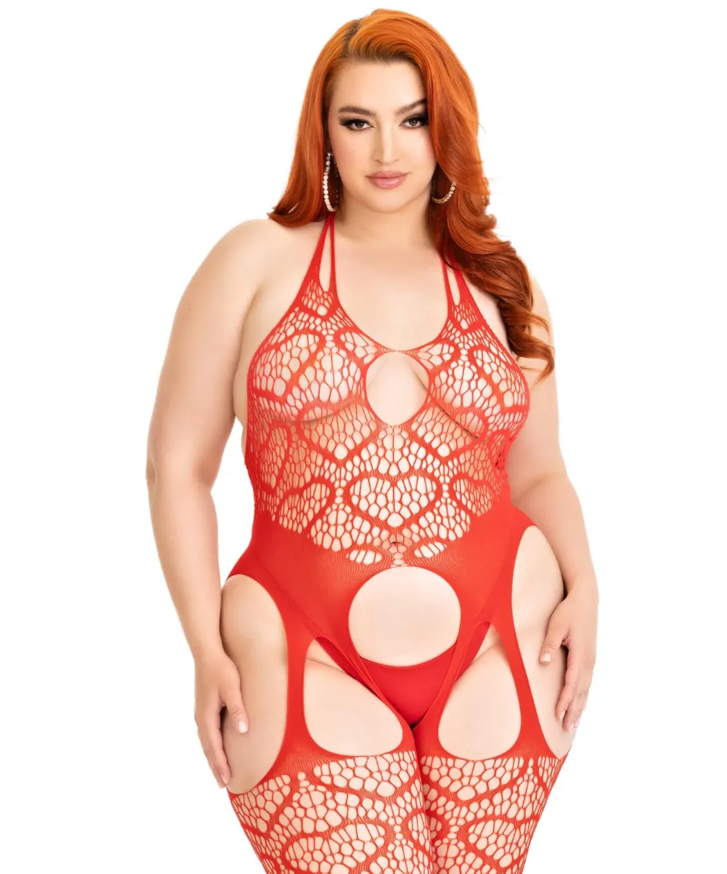 Love Struck Crotchless Bodystocking Curvy