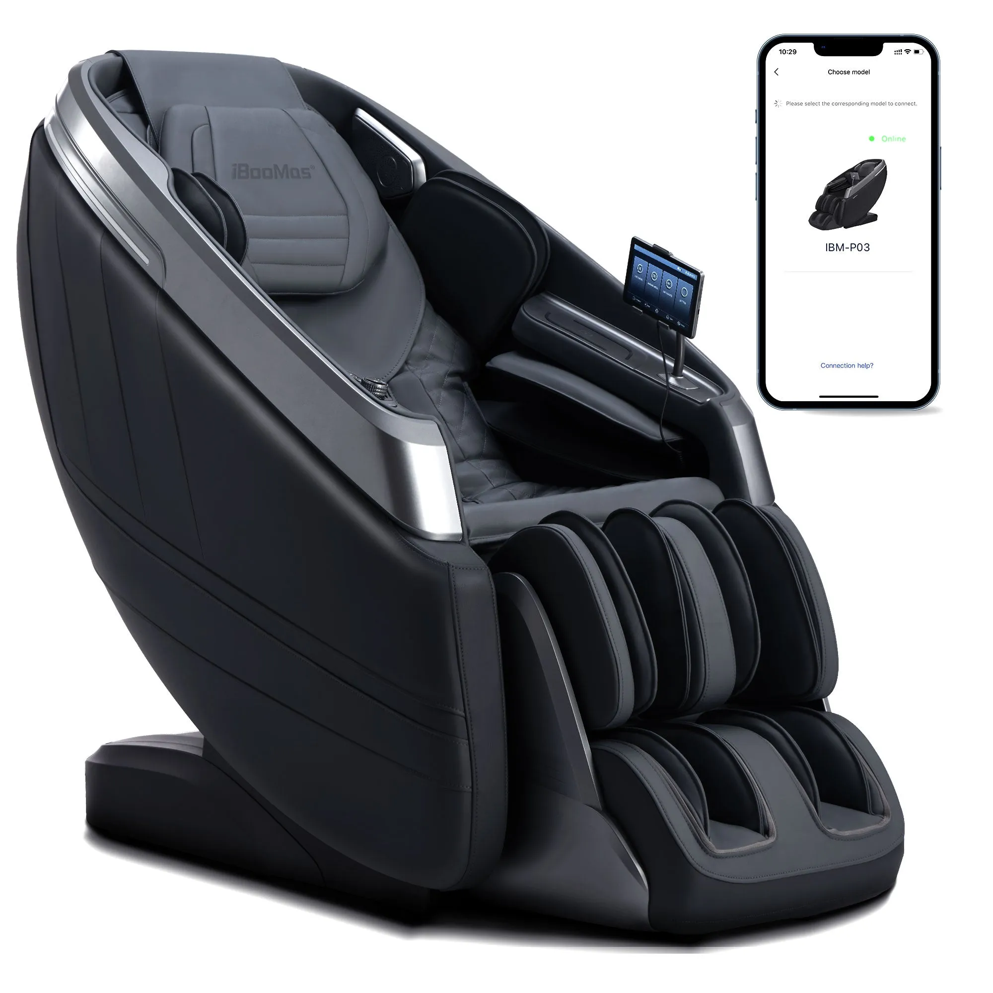<Christmas Package> IBooMas® IBM-P03 Ultimate 4D Mimic Space Capsule Zero-G Massage Chair (2 Colors)