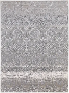 Macklaine MCK39LGF Silver/Ivory Rug