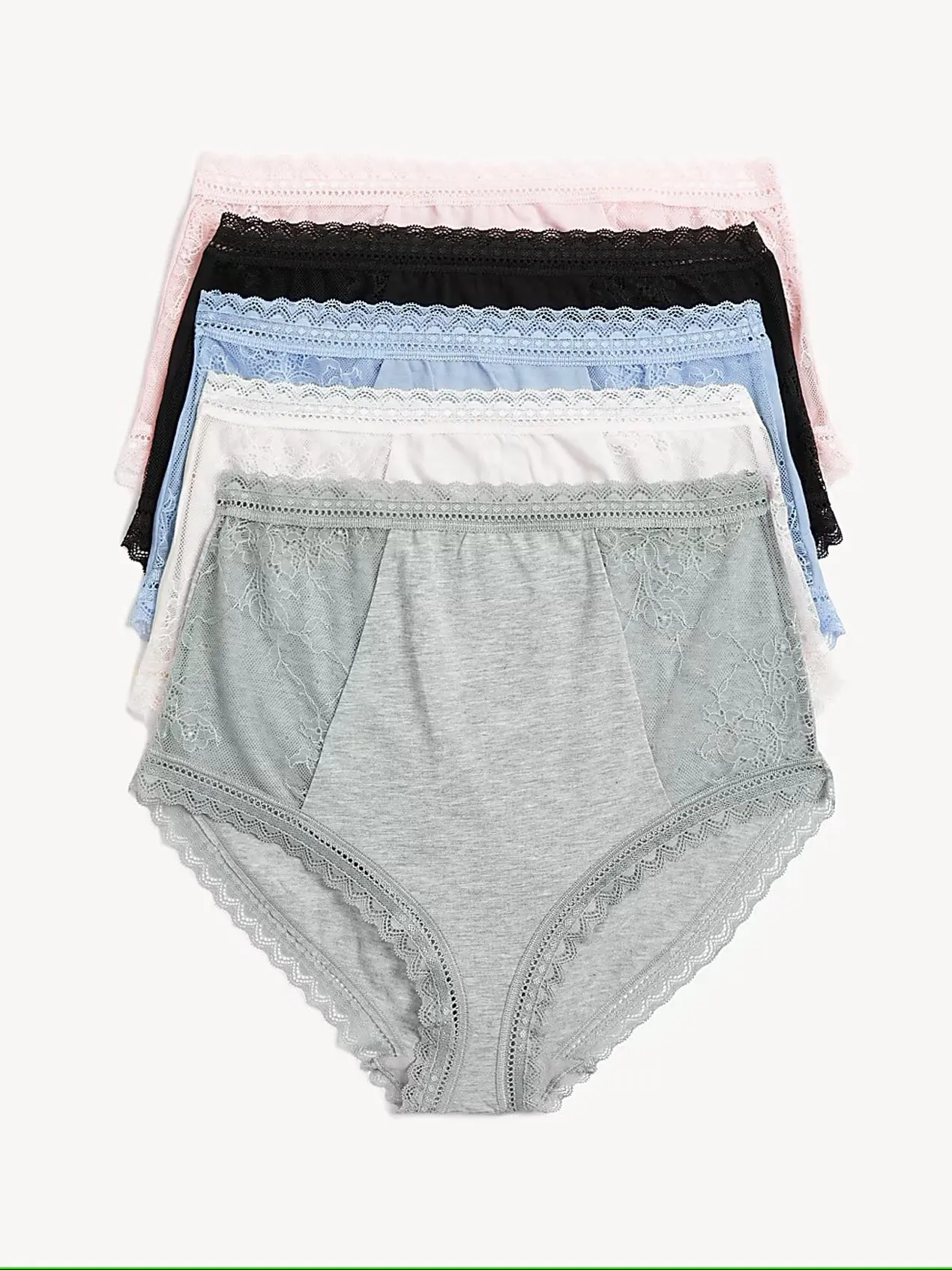 M&S Ladies 5 Pack Full Brief T61/4620F