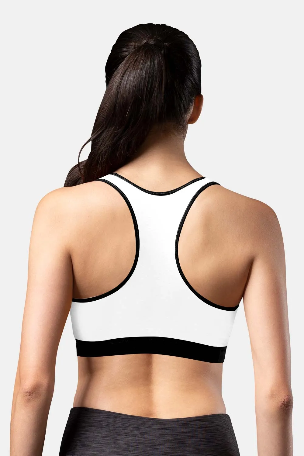 Medium Coverage Non-Padded Non-Wired Intimacy Reversible Active Sports Bra - CA11