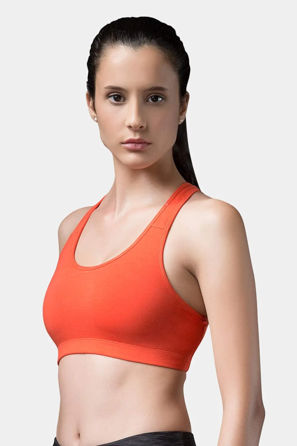 Medium Coverage Non-Padded Non-Wired Intimacy Reversible Active Sports Bra - CA11