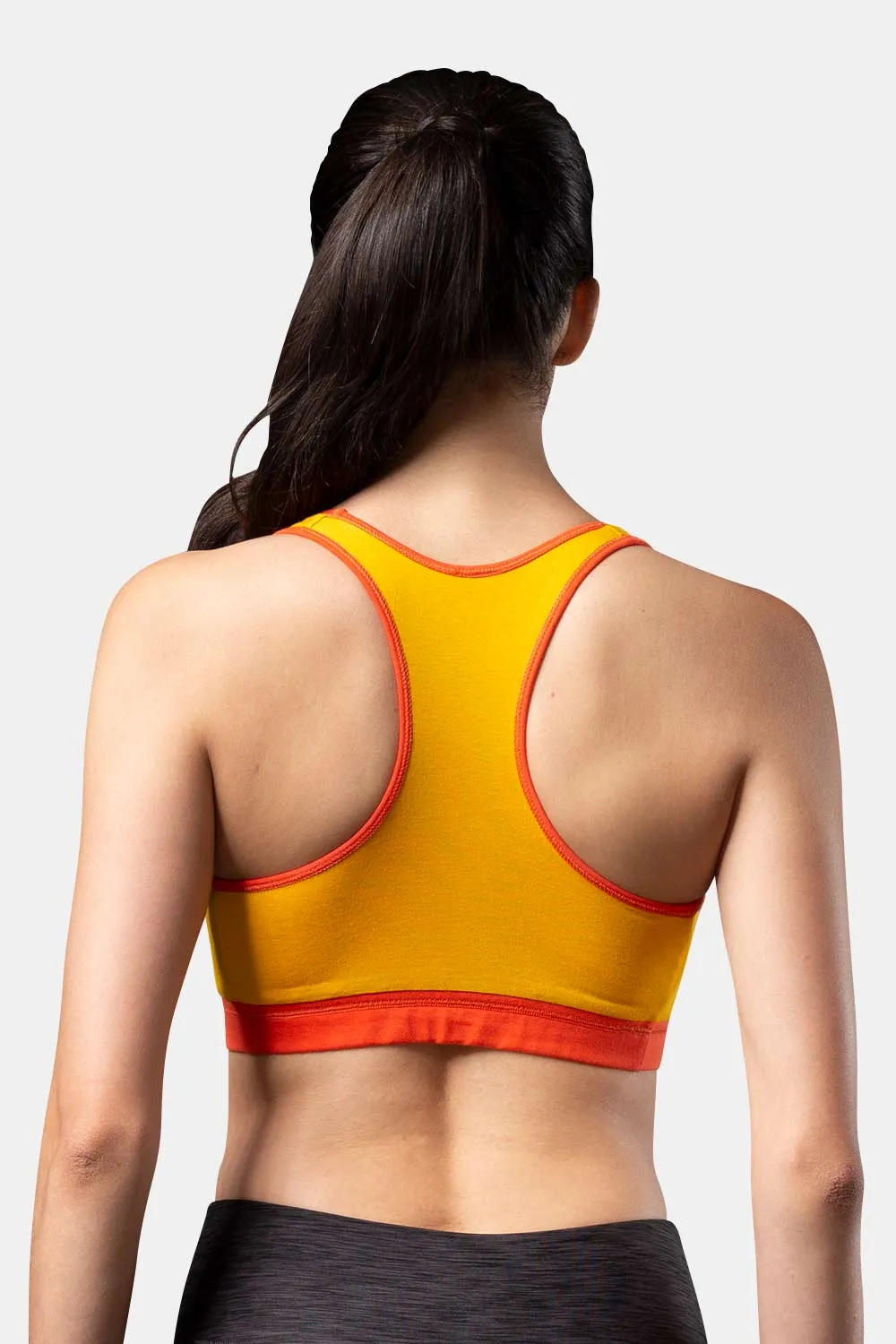 Medium Coverage Non-Padded Non-Wired Intimacy Reversible Active Sports Bra - CA11