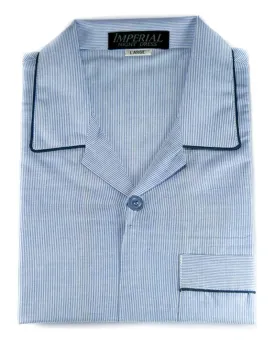 Mens Wedding Nightwear - Striped Design Nightdress By Hy-Brow Plus High Classic