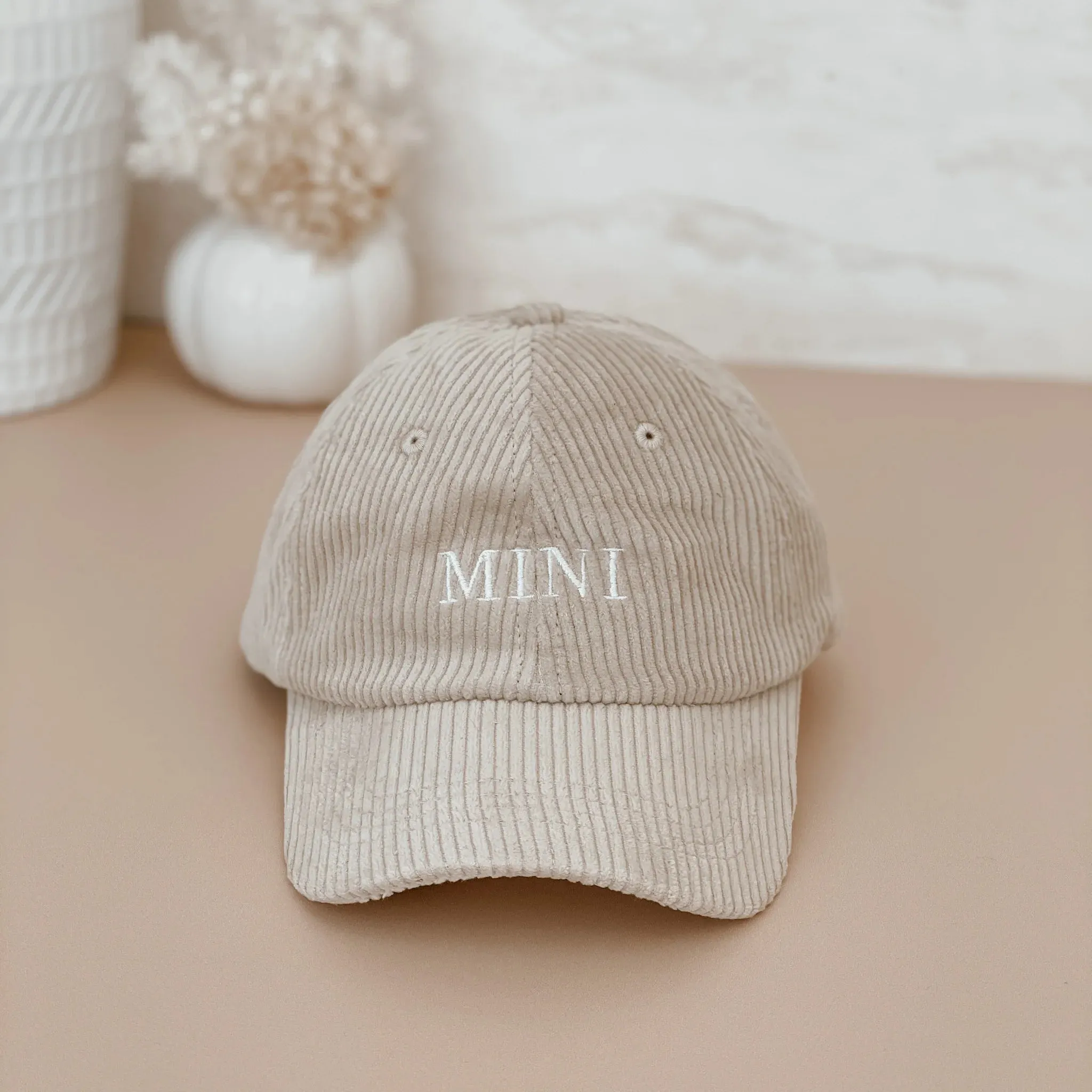 'Mini' Corduroy Curve Brim Hat