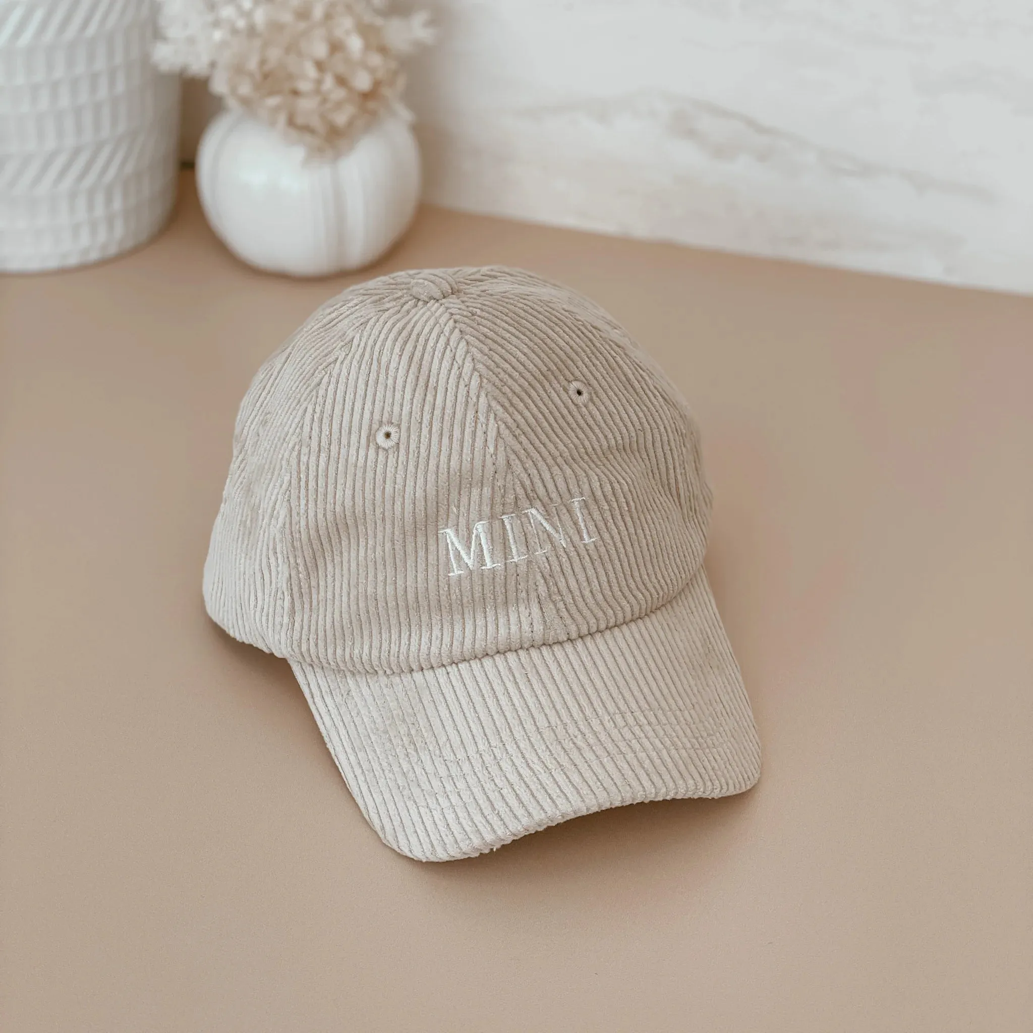 'Mini' Corduroy Curve Brim Hat