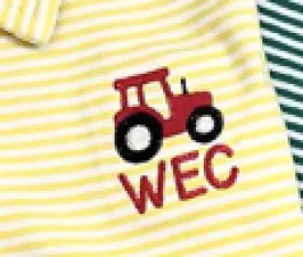 Mini Tractor Polo Embroidery**DESIGN ONLY**