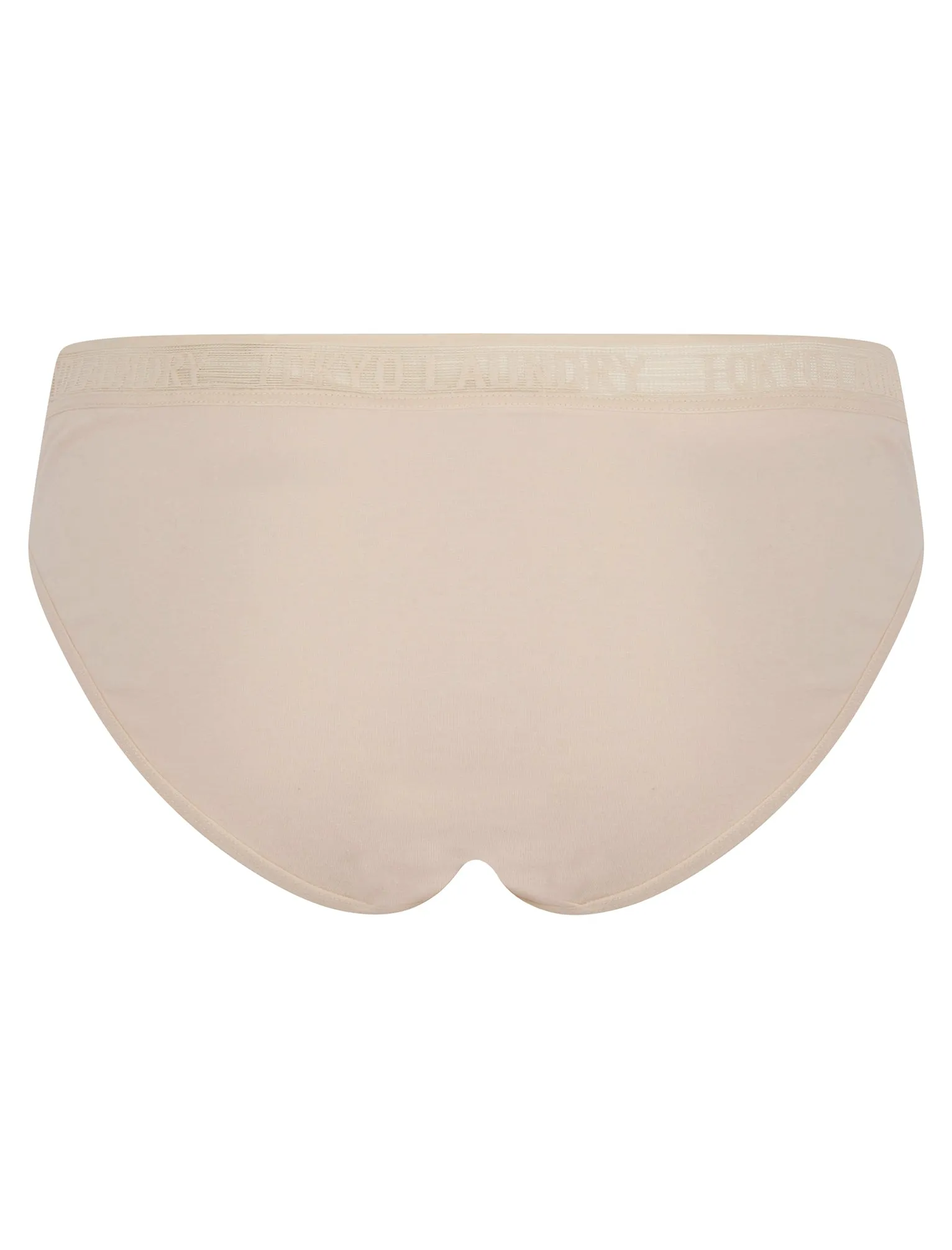 Mollie (5 Pack) Cotton Assorted Briefs with Mesh Waistband in Jet Black / Whisper Pink - Tokyo Laundry