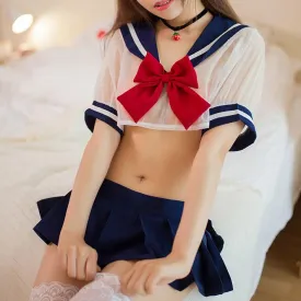 Navy Transparent Short School Uniform