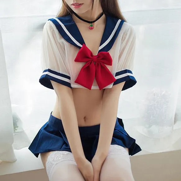 Navy Transparent Short School Uniform