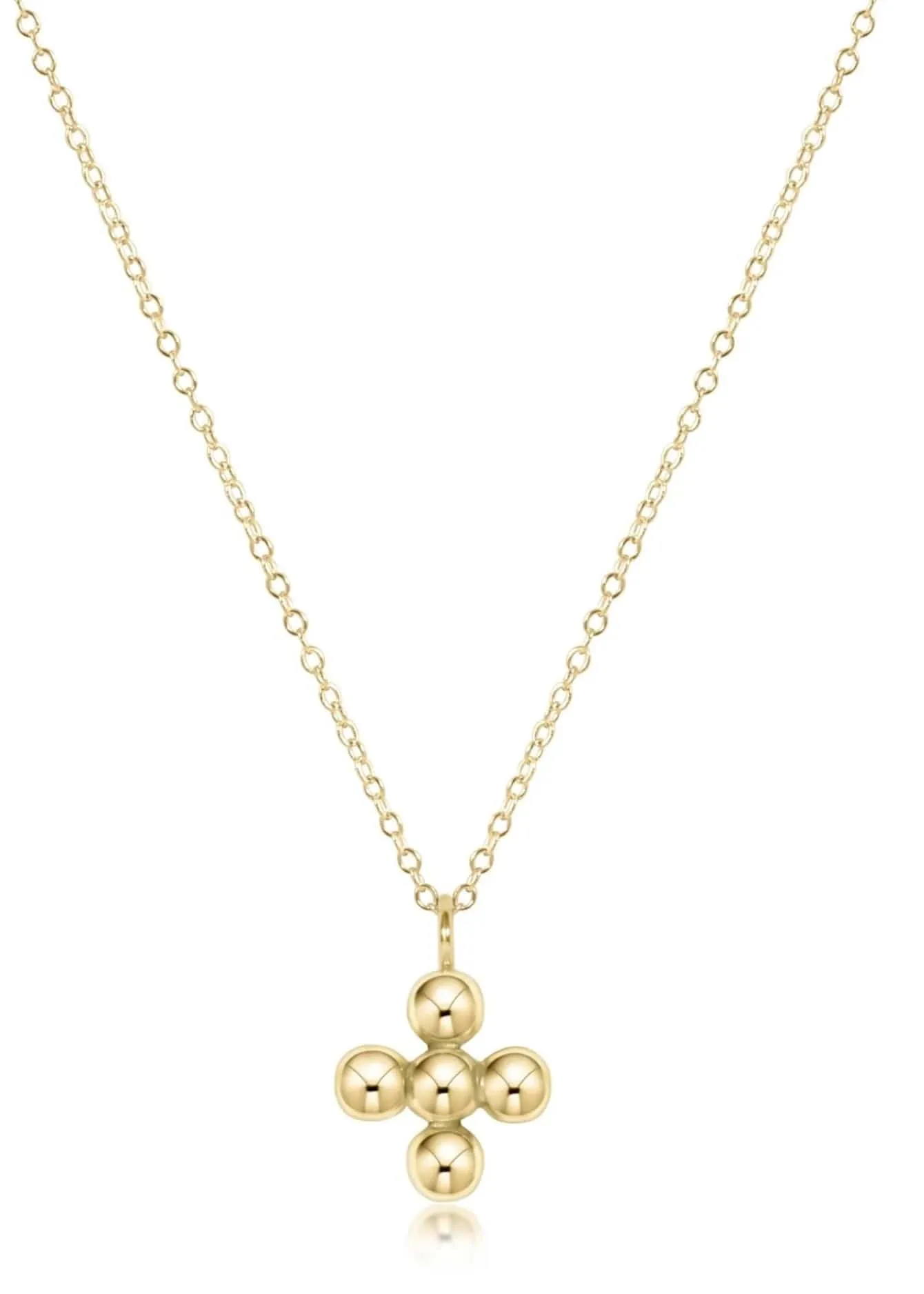 Necklace - Classic  Beaded Signature Cross | e.newton Designs