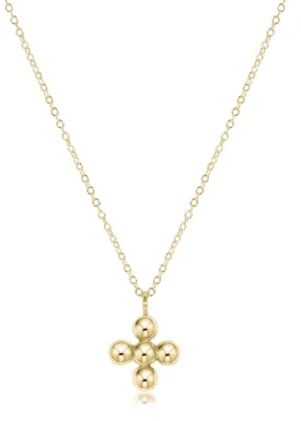 Necklace - Classic  Beaded Signature Cross | e.newton Designs