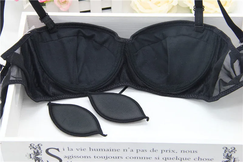 New sexy lingerie,1/2 cup bra,Brand Women underwear Bra Sets,Lace Embroidery bra Briefs,lingerie set,Intimates,underclothes