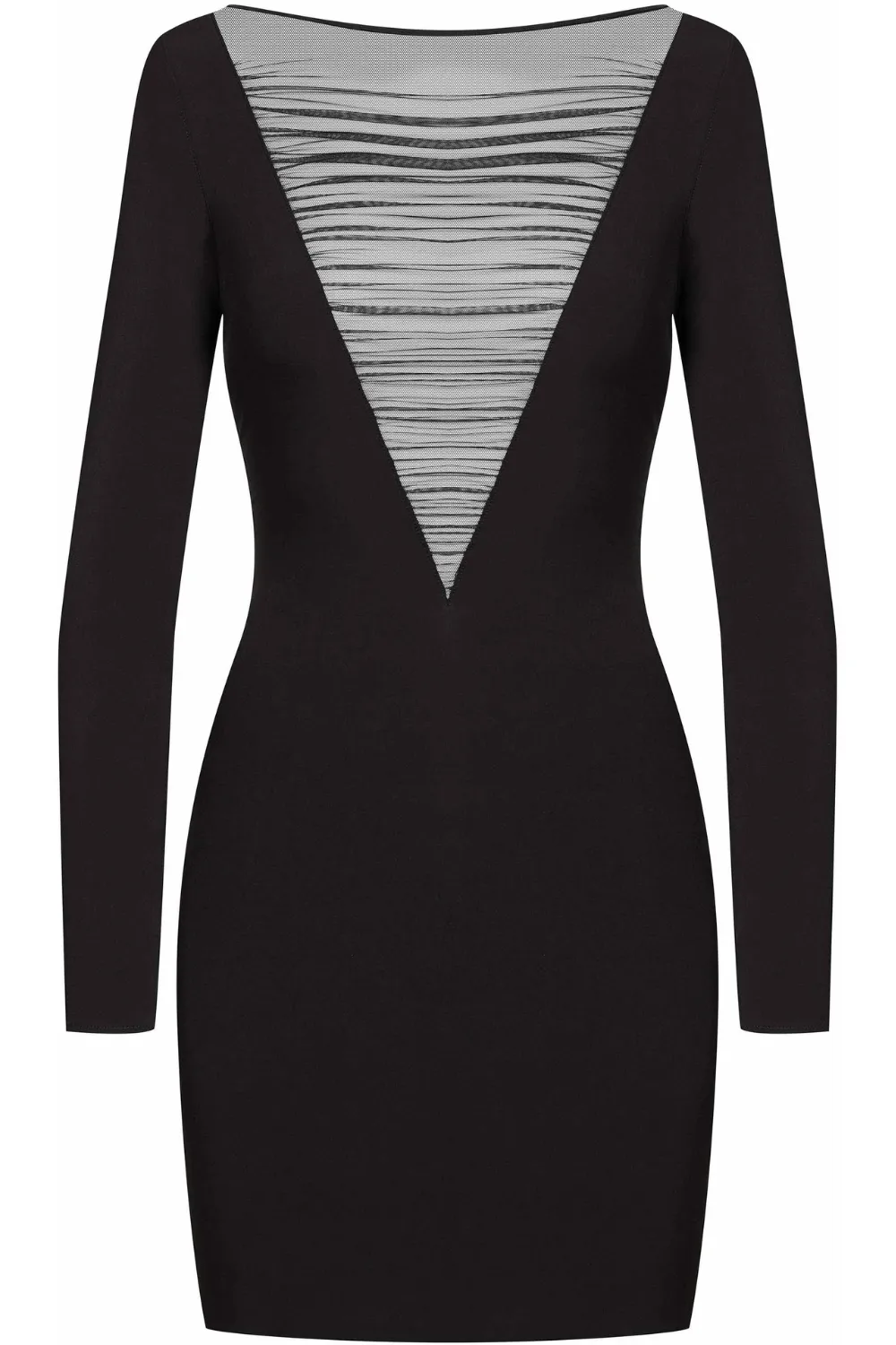Nuit Fauve Long Sleeve Short Dress