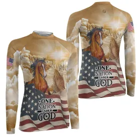 One Nation Under God Women's Long Sleeve Rash Guard