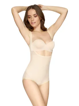 Open Bust Control Bodysuit 7193