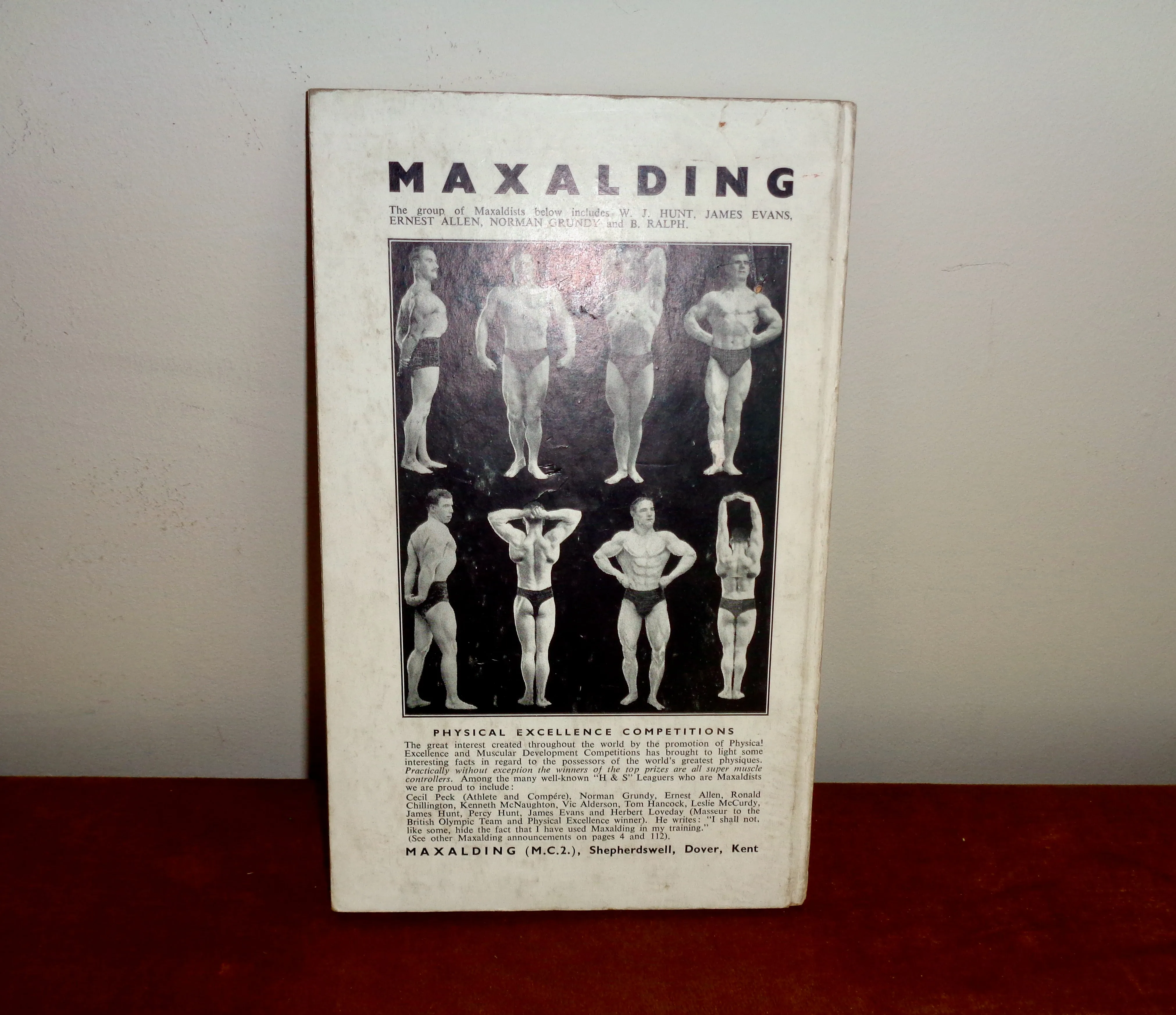 Original 1940s Book Muscle Control By Maxick