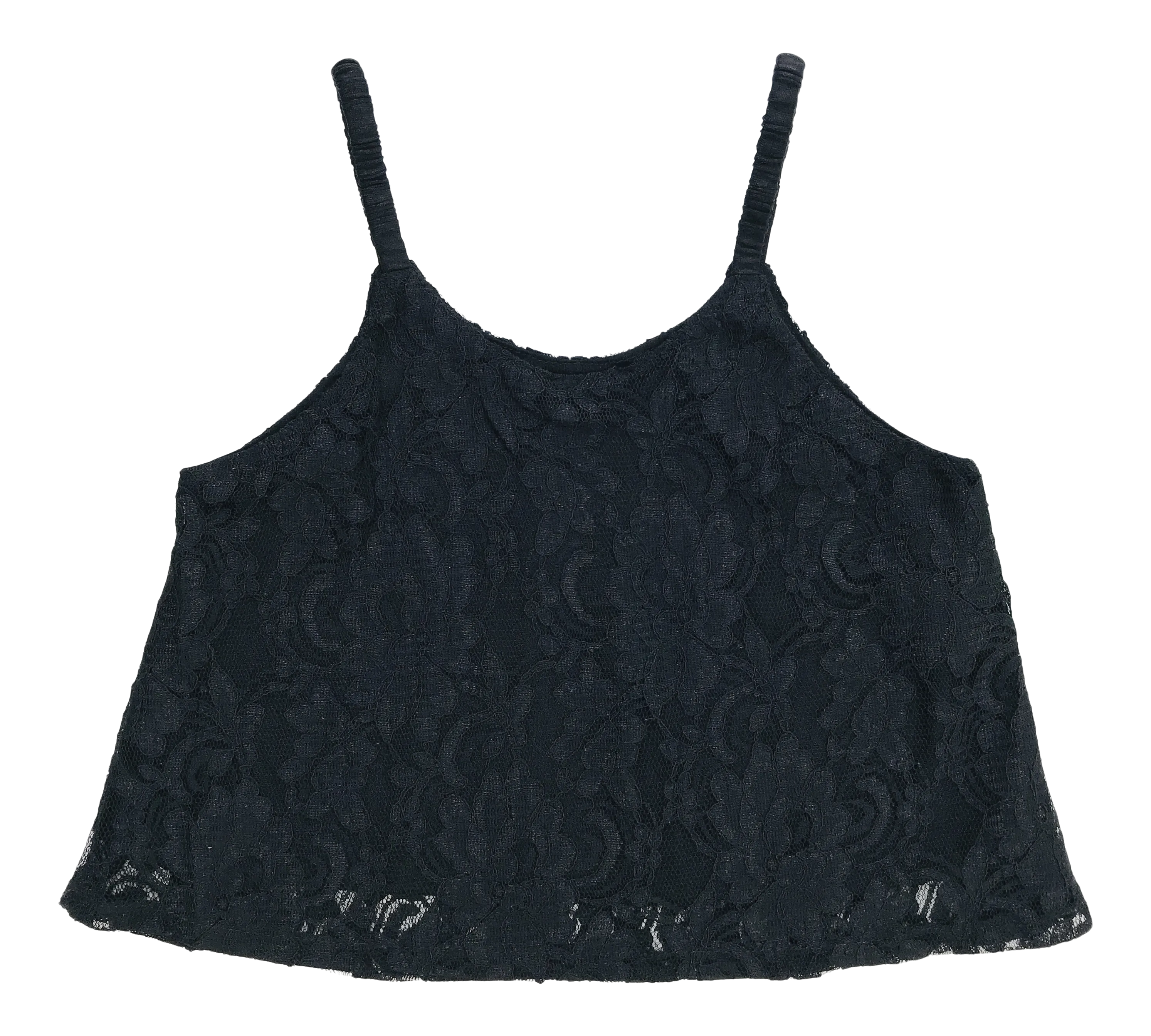 [OUTLET] DOLLY by Le Petit Tom ® LACY SPAGHETTI TOP black