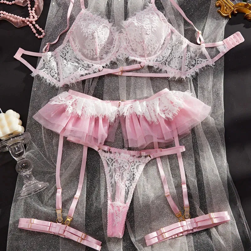 #PB Transparent Lingerie Super Set
