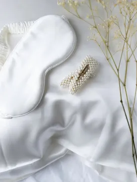 Pearl White Silk Sleep Set