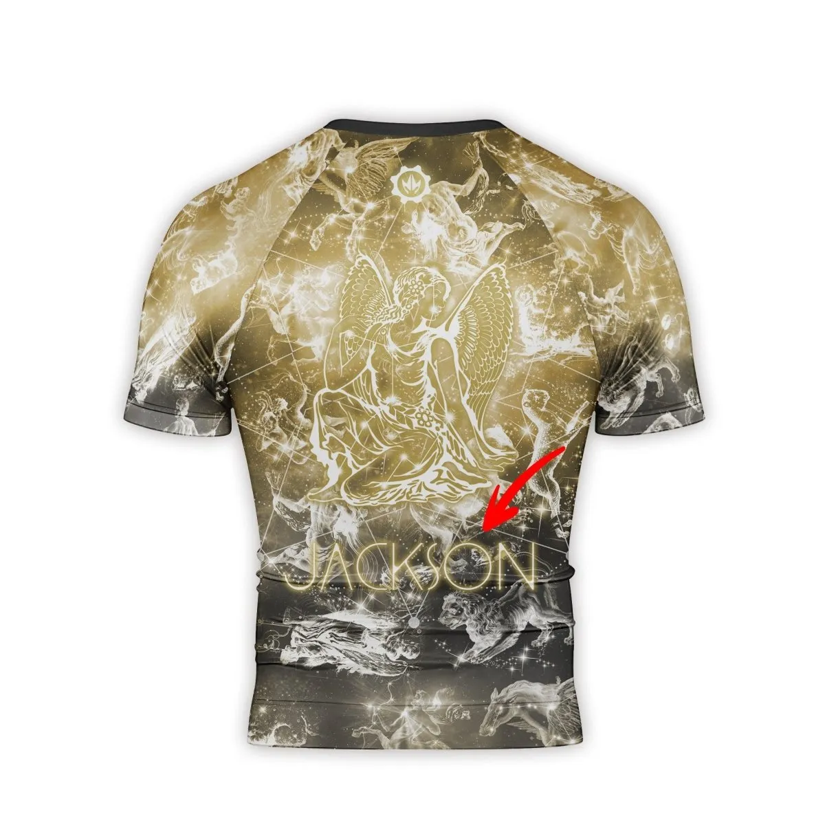 Personalized Zodiac Virgo Short Sleeve Rash Guard