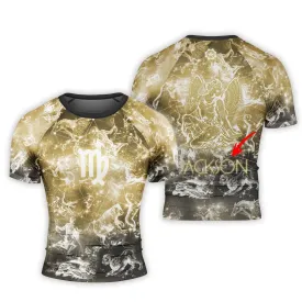Personalized Zodiac Virgo Short Sleeve Rash Guard