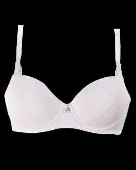 Pink Push Up Seamless Underwire Flourish Bra for Women - Single Padded Bra - FL941