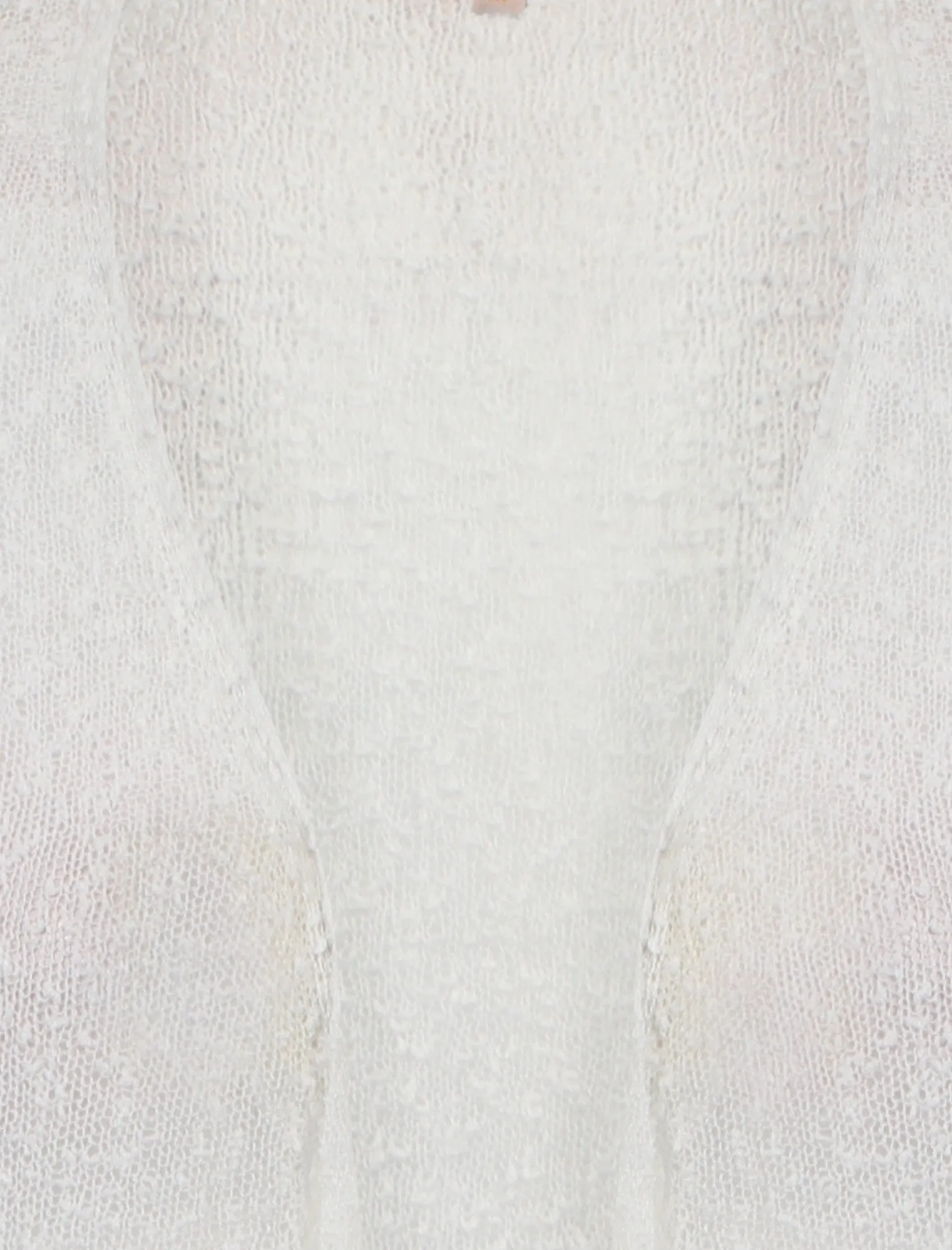 Plum Tree Chickweed white cardigan