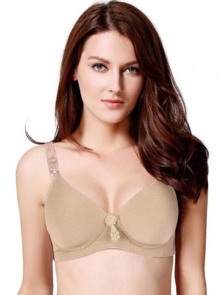 Plus Size Best Bra's SH2135 Skin - Single Padded , Wired Bra - By Sister Hood