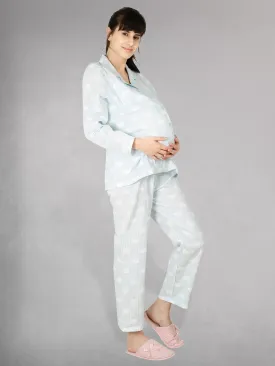 Princess Blue Maternity Nightwear