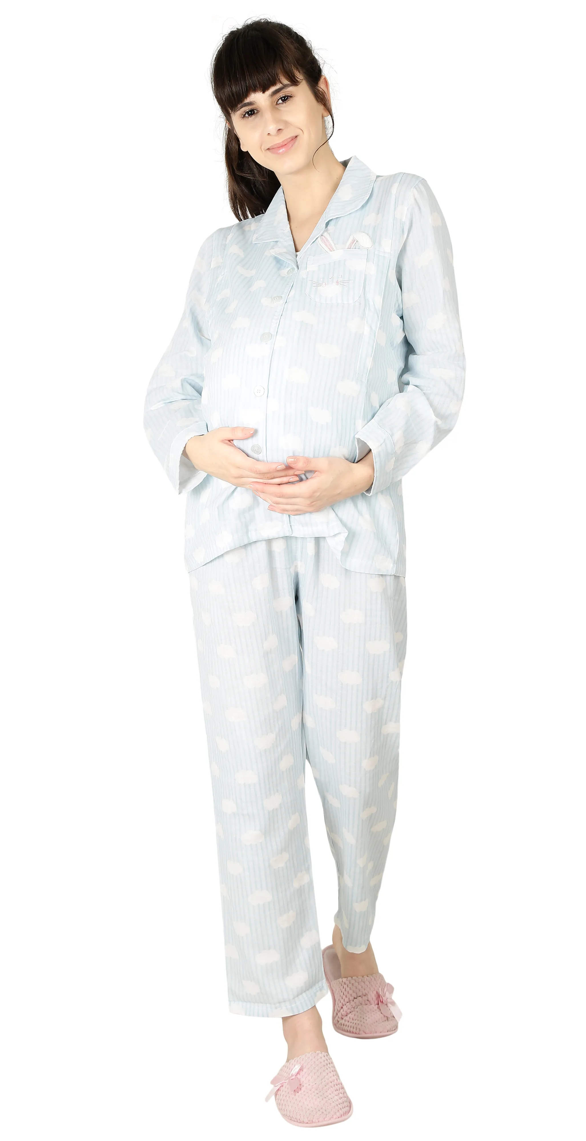 Princess Blue Maternity Nightwear