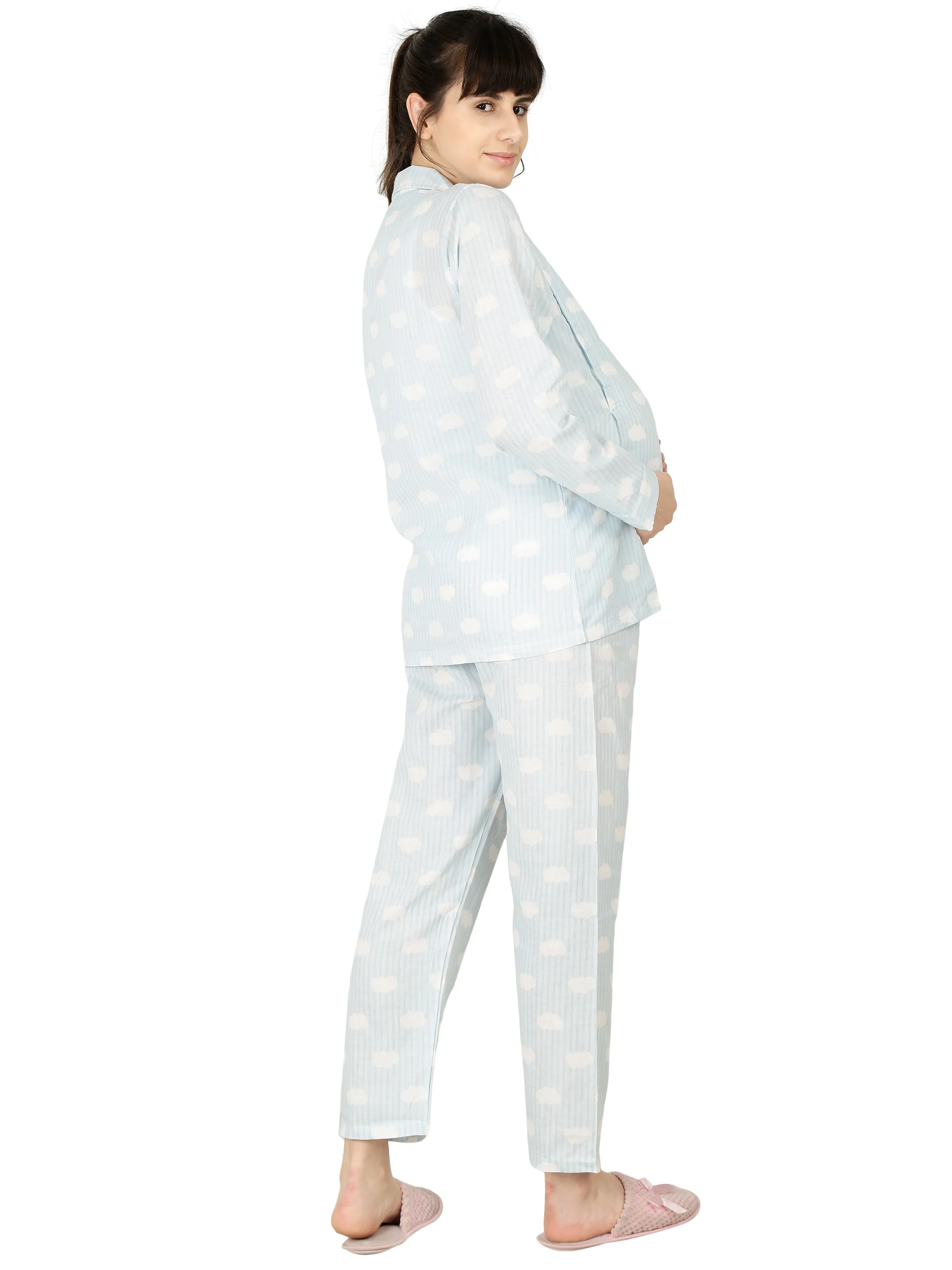 Princess Blue Maternity Nightwear