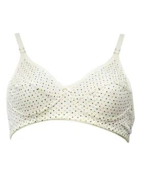 Printed BBG-2007 Comfortable - Non Padded,Non Wired Bra Yellow - Blue Bell Girl