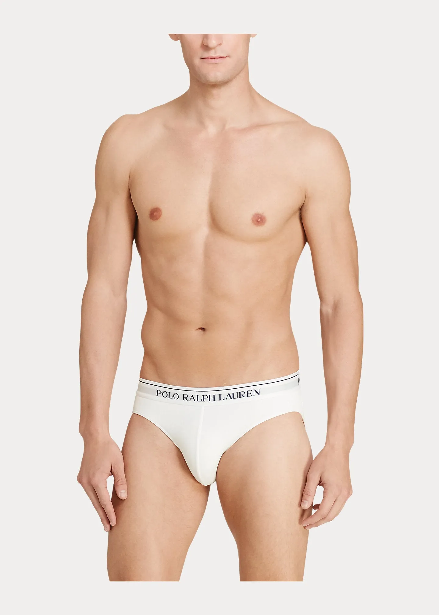 Ralph Lauren Low-Rise Brief 3-Pack | Black/White/Grey