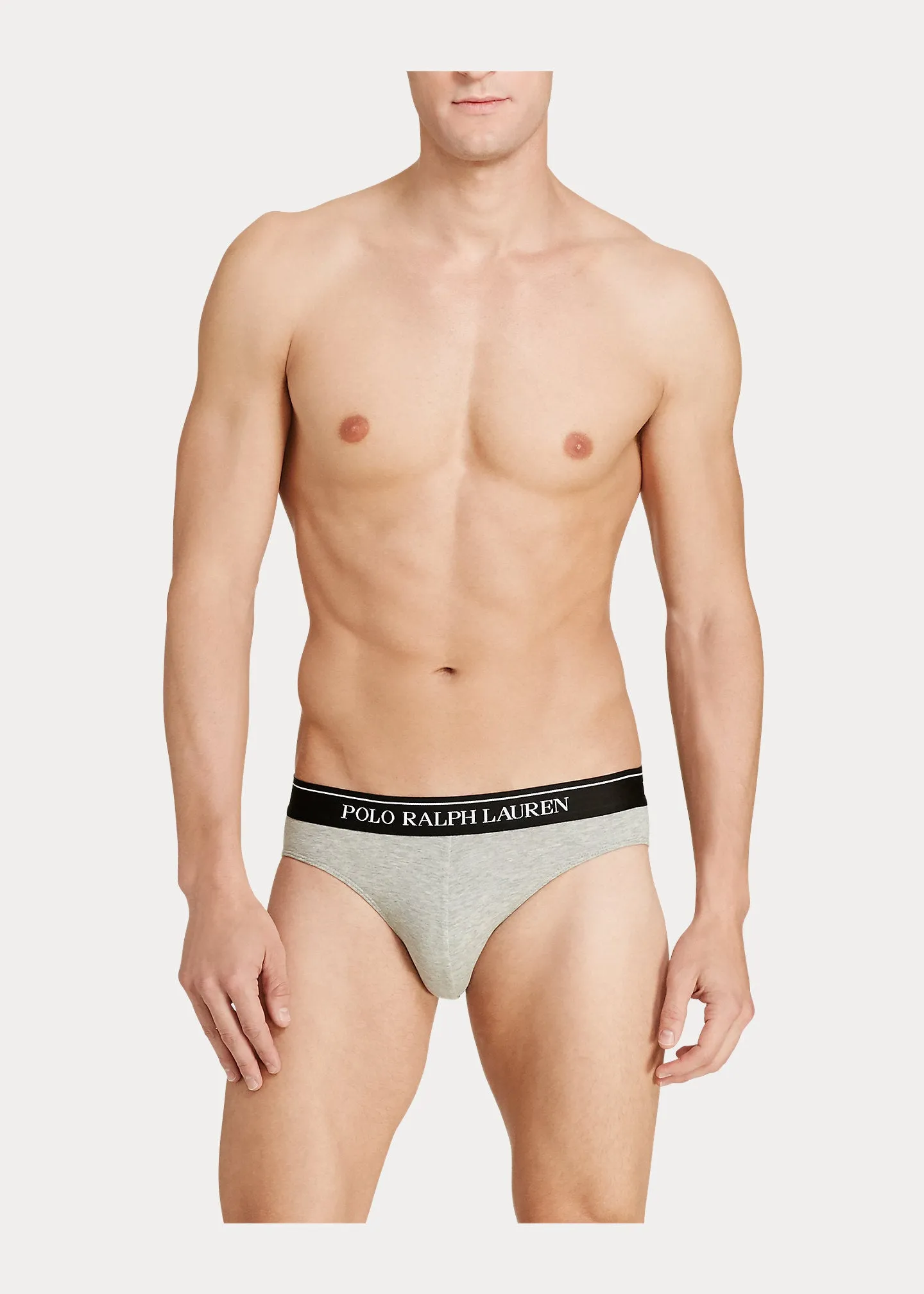 Ralph Lauren Low-Rise Brief 3-Pack | Black/White/Grey