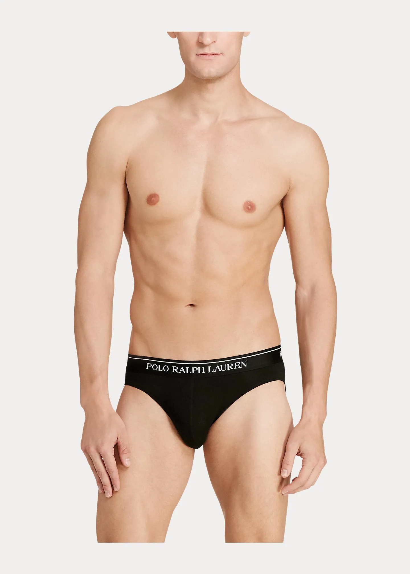 Ralph Lauren Low-Rise Brief 3-Pack | Black/White/Grey