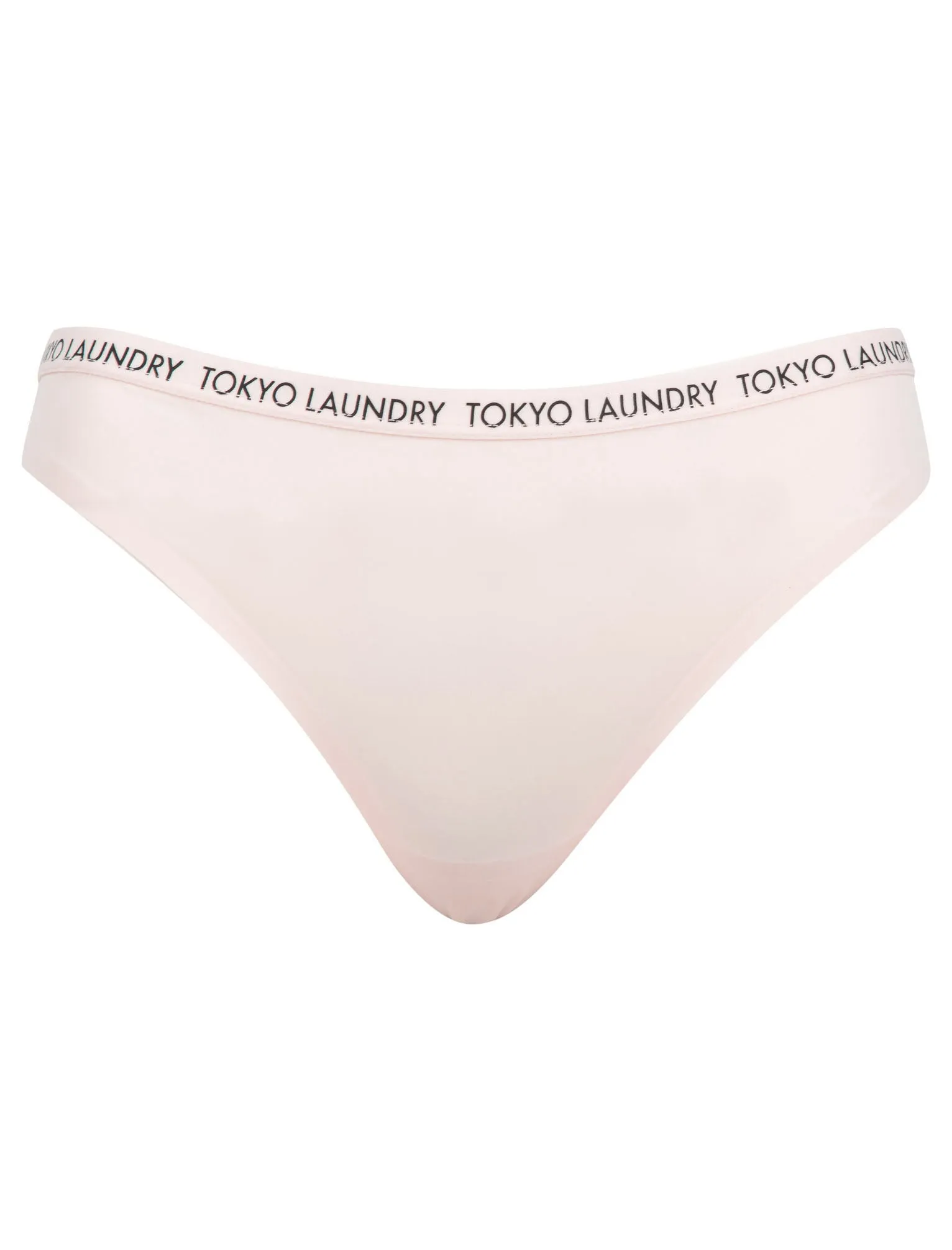 Rambeau (3 Pack) No VPL Seam Free Assorted Thongs in Cloud Pink / Corsair / Jet Black - Tokyo Laundry