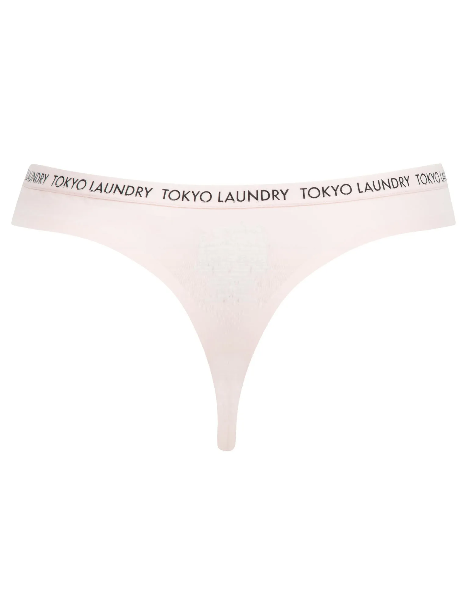 Rambeau (3 Pack) No VPL Seam Free Assorted Thongs in Cloud Pink / Corsair / Jet Black - Tokyo Laundry