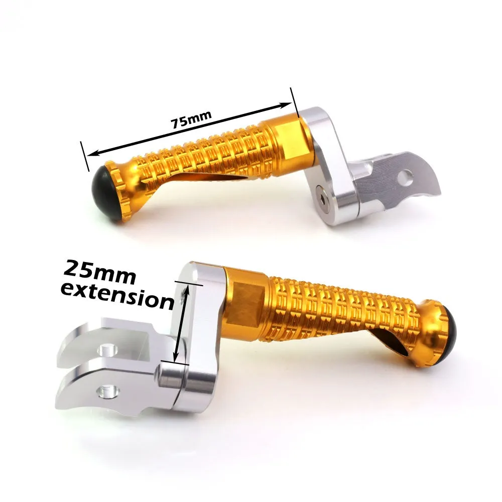 {Rear}  Fits Triumph America Daytona 675 25mm Adjustable M-PRO Foot Pegs