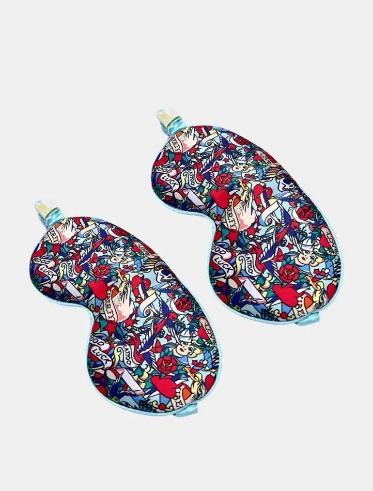 Satin Sleep Mask Twin Pack Sets - Various Designs